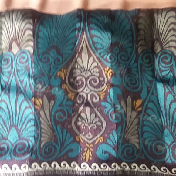Perry Ellis sheer scarf purple, blue,bronze, and black - Picture 2 of 13